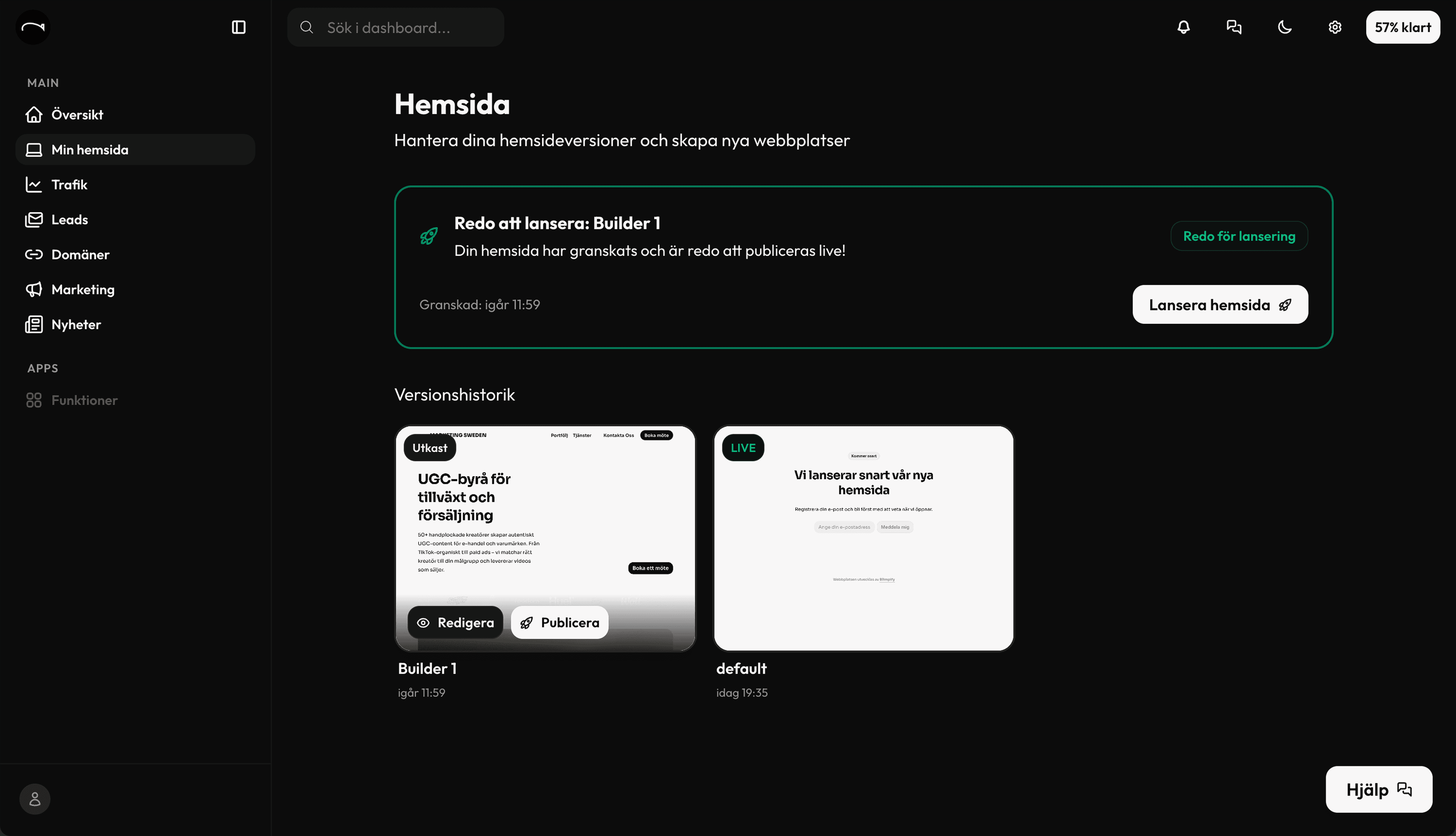 Website Builder Interface