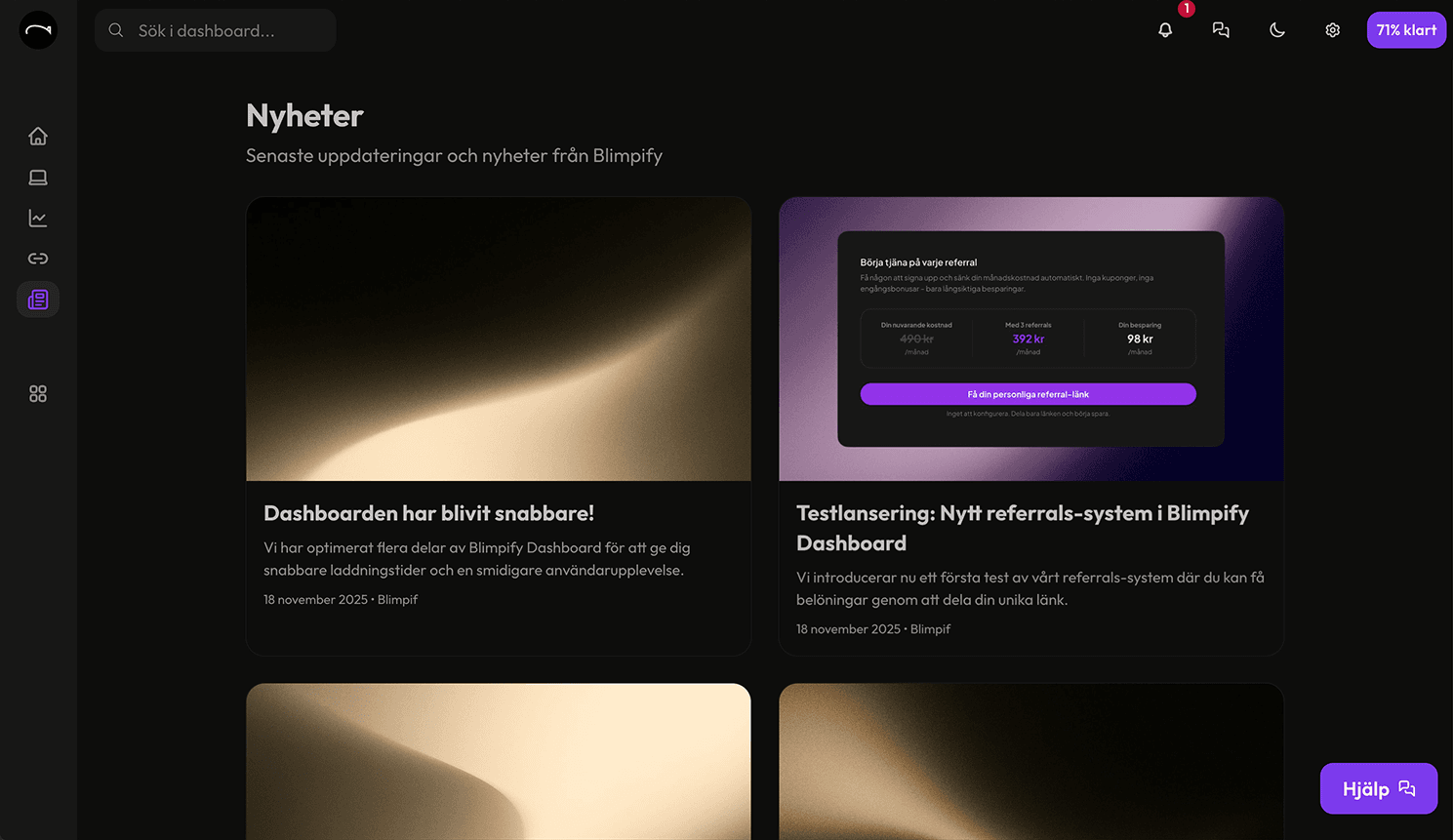Utveckling över tid